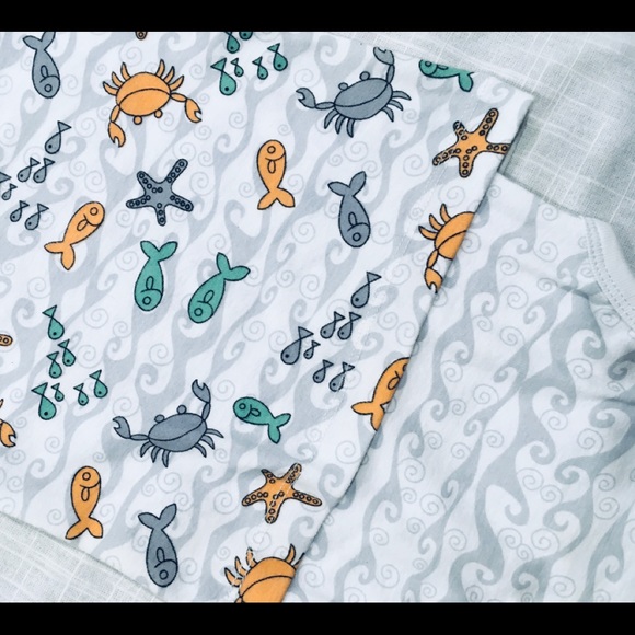 Babybody 3 mo -Sea print - Organic cotton NWT - Picture 5 of 8